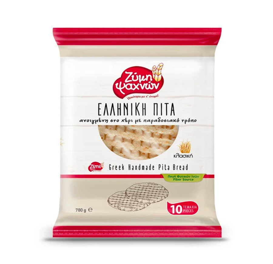 Originální řecká tradiční pita z pšeničné mouky 10ks 780g EVOIKI ZIMI