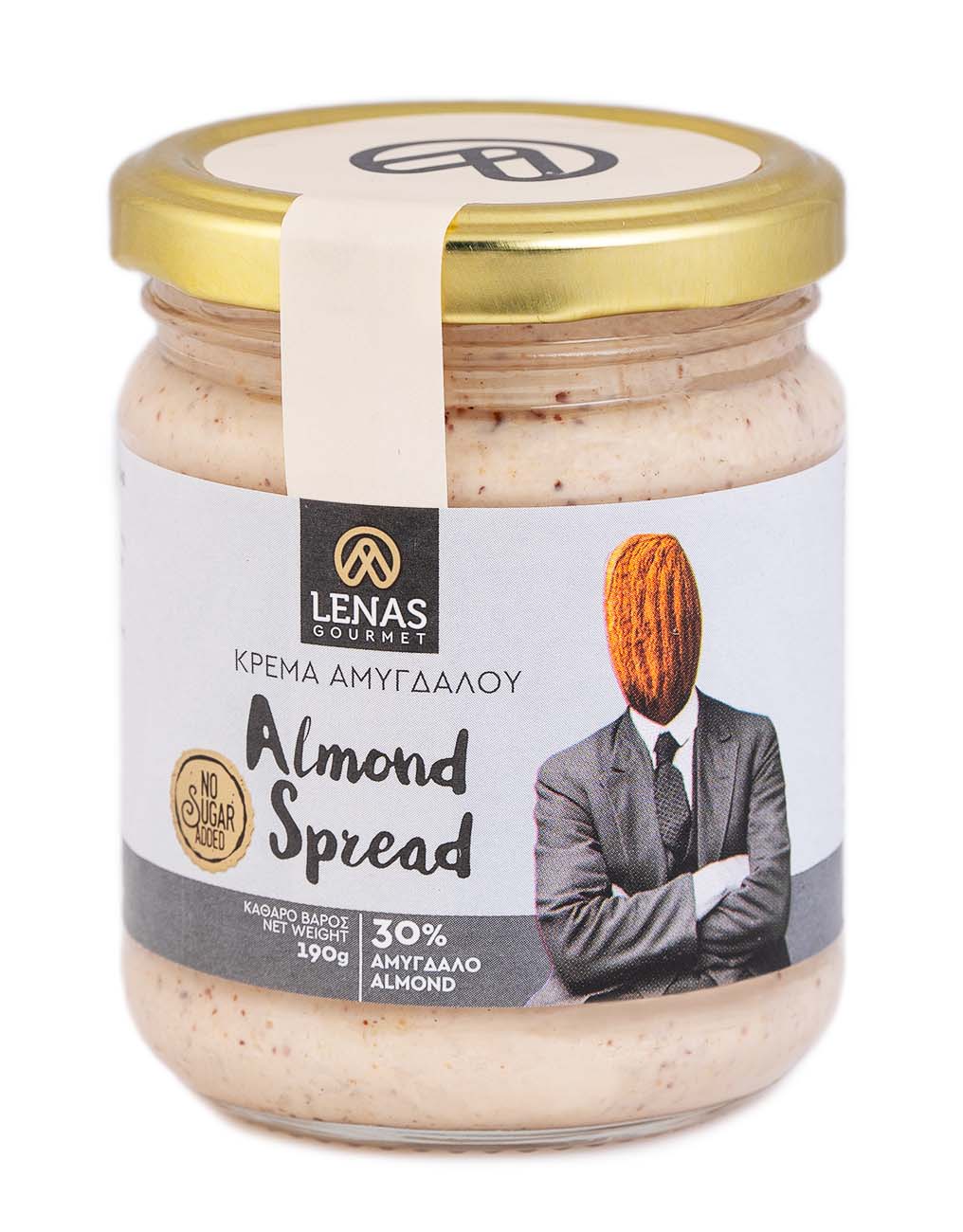 Pomazánka z mandlí bez cukru 190g LENAS GOURMET