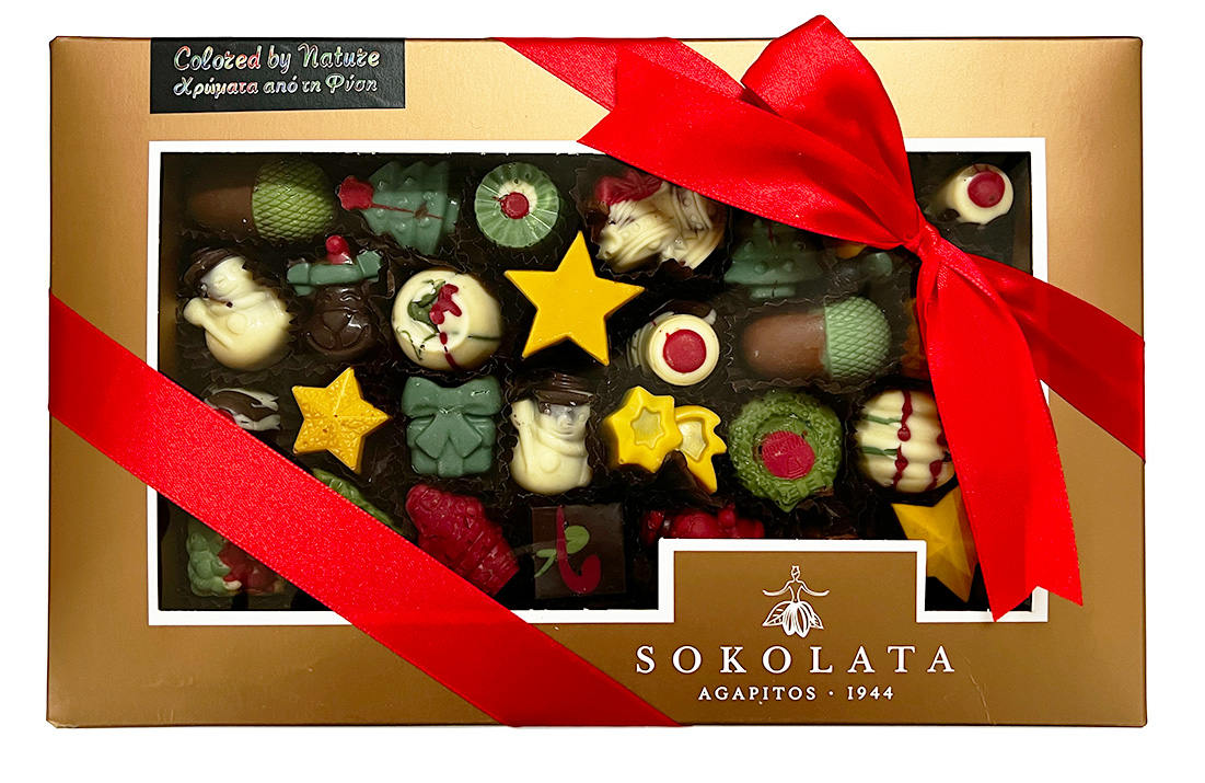 Vánoční čokoládové pralinky 420g SOKOLATA AGAPITOS