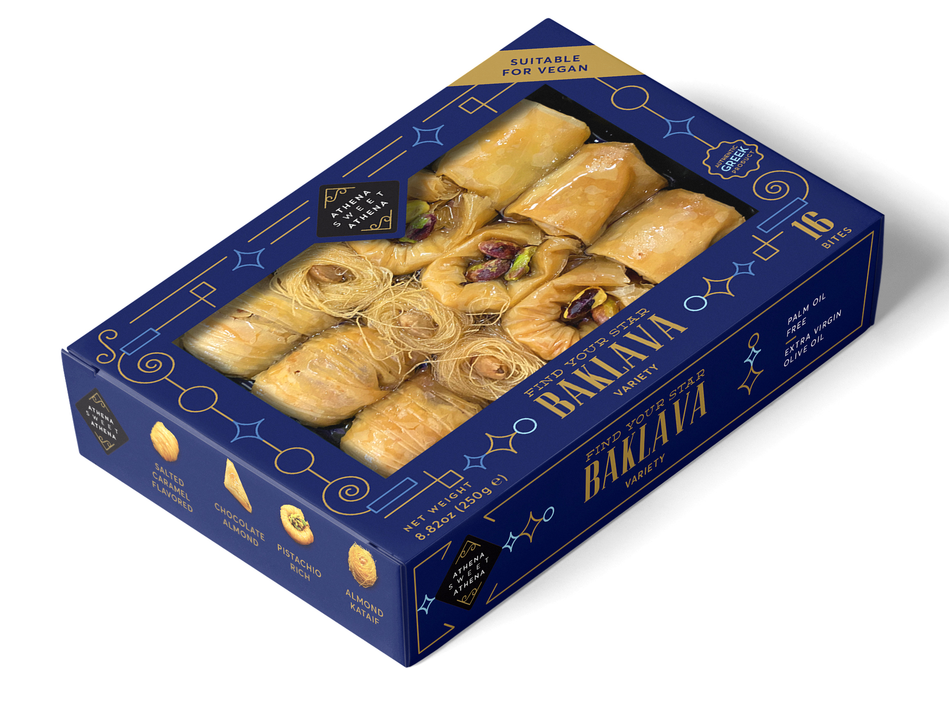 Domácí VEGAN BAKLAVA VARIETY 250g KOLIONASIOS