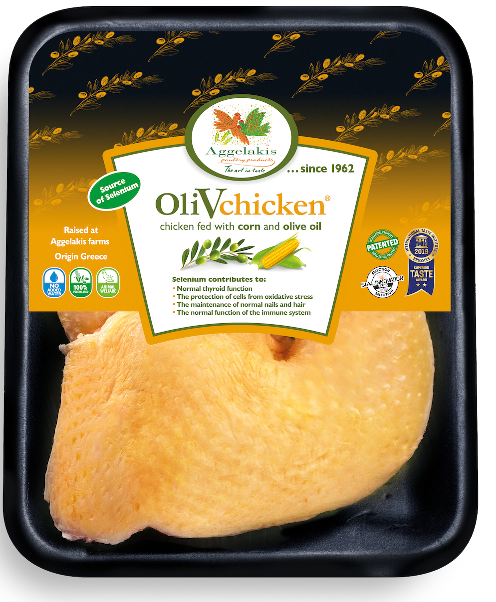OliVchicken kuřecí stehna z řeckého ostrova Evia AGGELAKIS váha: 700g