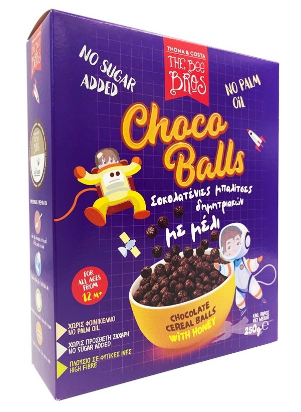 Čokoládové cereální kuličky s medem 250g THE BEE BROTHERS