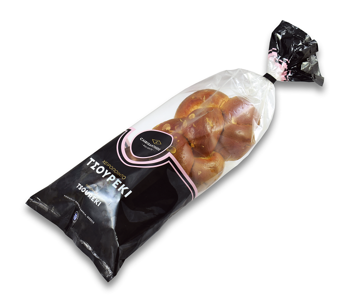 Tsoureki tradiční řecká brioška s mandlemi 450g CHRISANTHIDIS