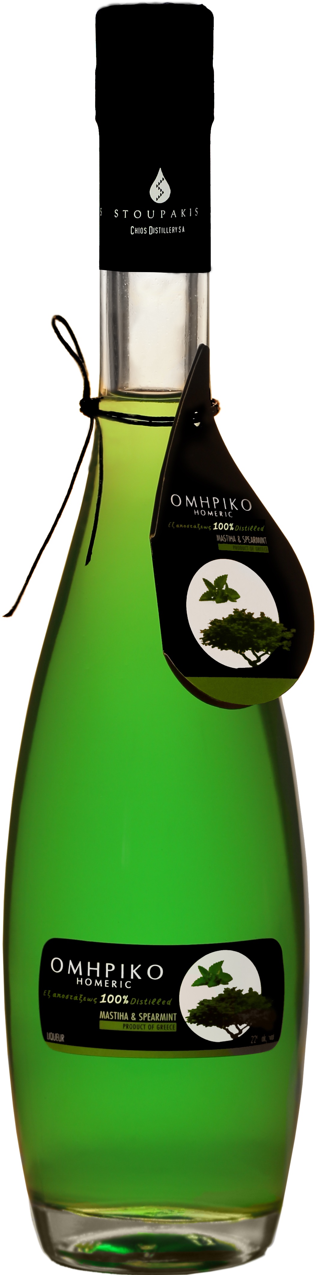 Mastichový likér s mátou Homeric 22% 500ml STOUPAKIS