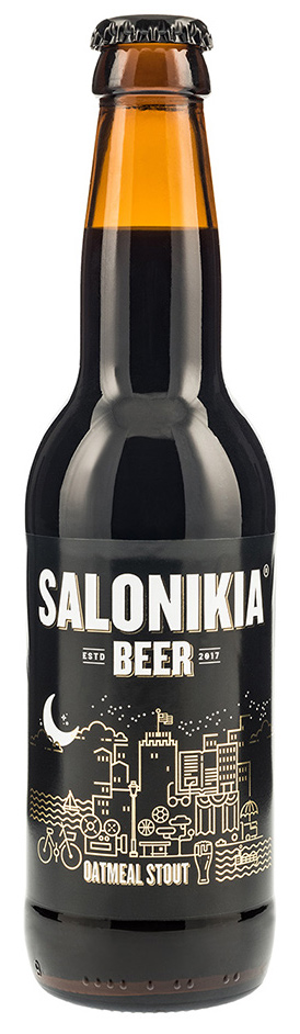 Řecké černé pivo Salonikia Oatmeal Stout 5,5% 330ml SALONIKIA BEER