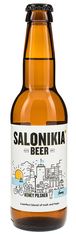 Řecké pivo Salonikia Honey Pilsner 5,5% SALONIKIA BEER Velikost balení: 330 ml