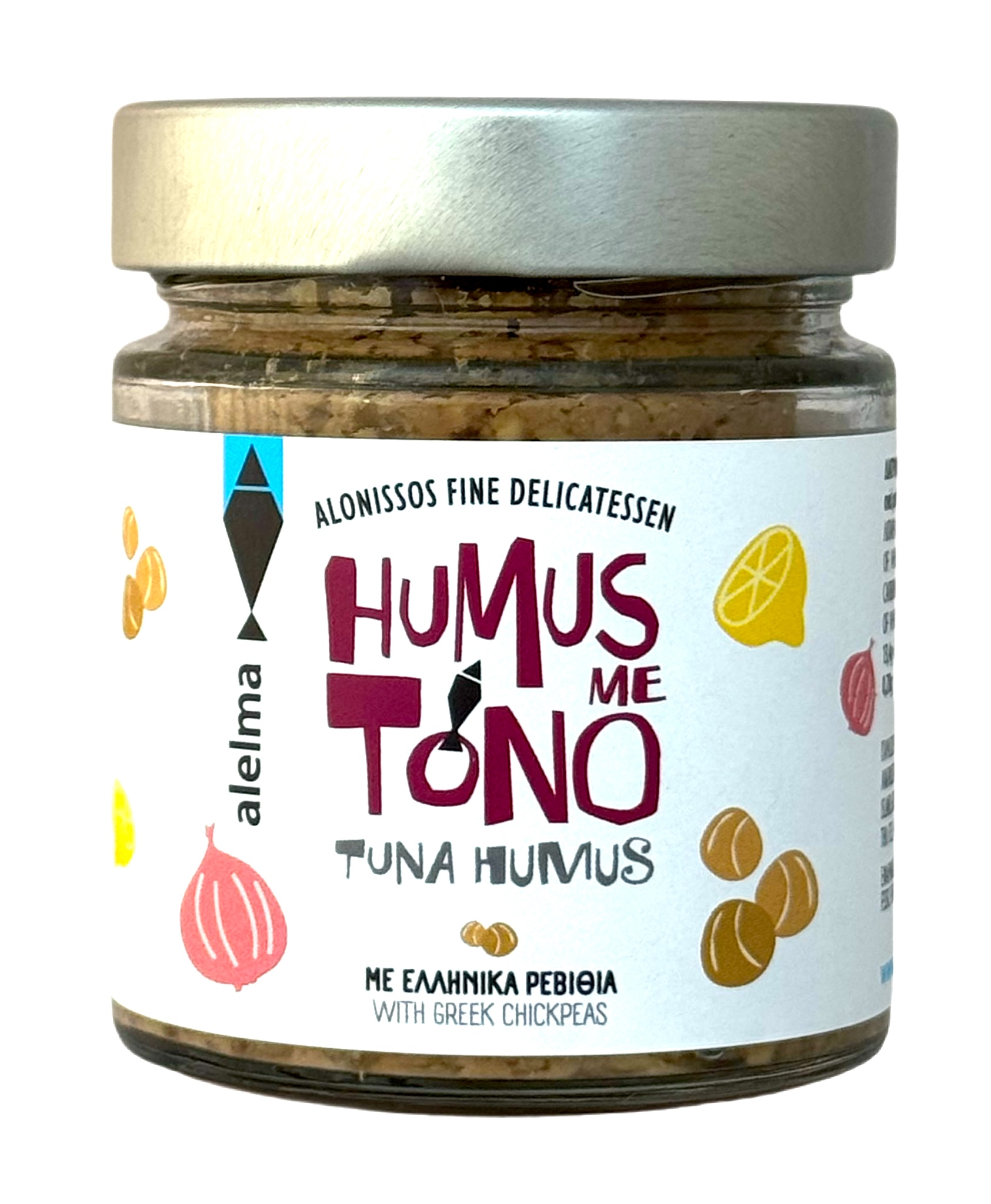 Humus s tuňákem z ostrova Alonissos 225g ALELMA