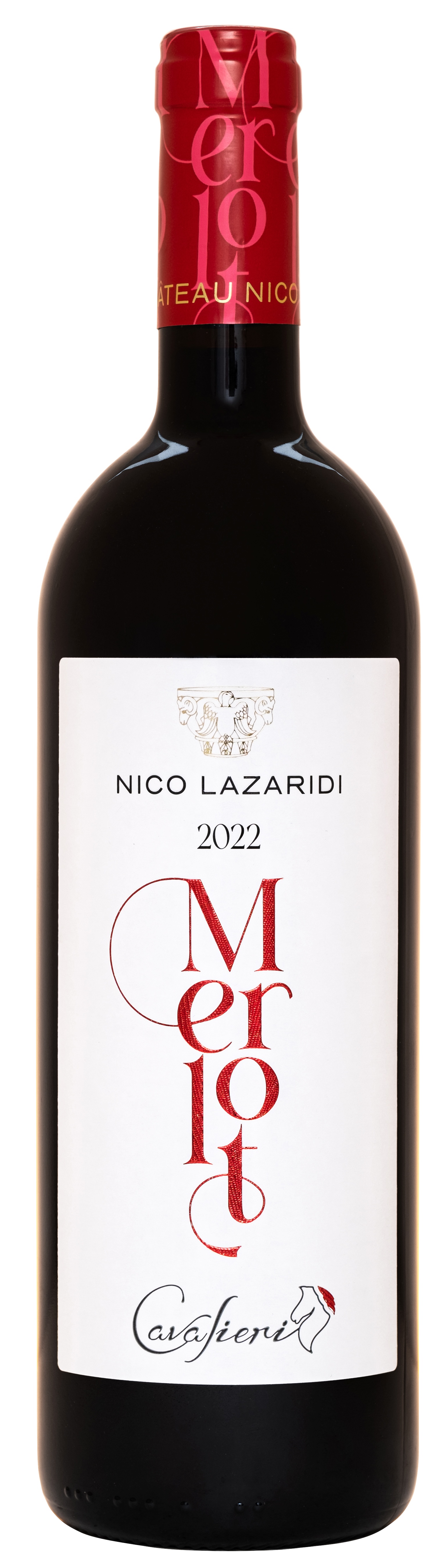 Červené suché víno CAVALIERI MERLOT 2022 NICO LAZARIDI 750ml