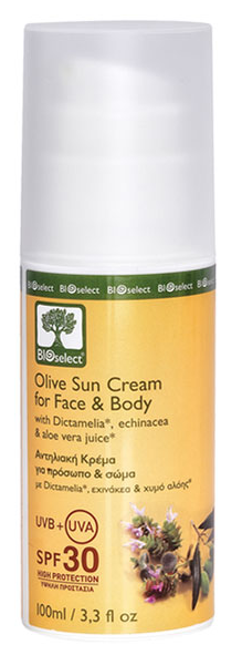 Opalovací krém na tvář a tělo SPF 30 100ml Bioselect®