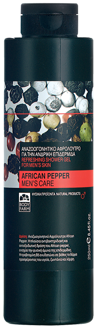 Sprchový gel pro muže AFRICKÝ PEPŘ 250ml BODYFARM