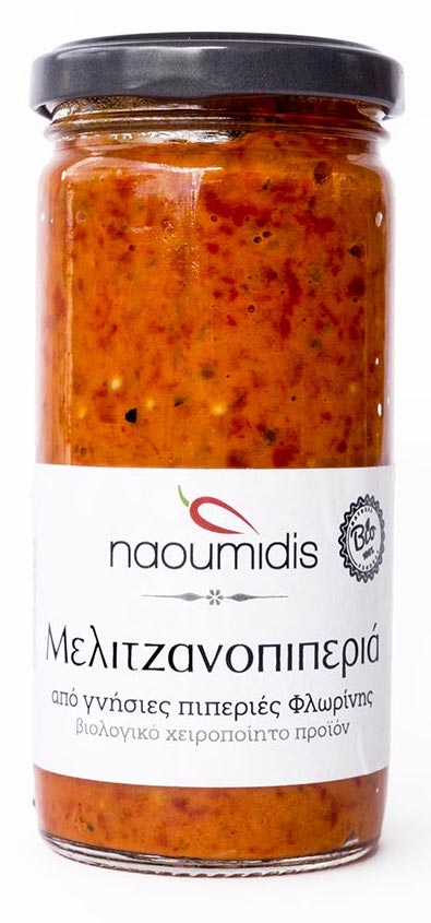 Melitzanopiperia - BIO pomazánka z červené papriky a lilku 260g Naoumidis Velikost balení: 200g