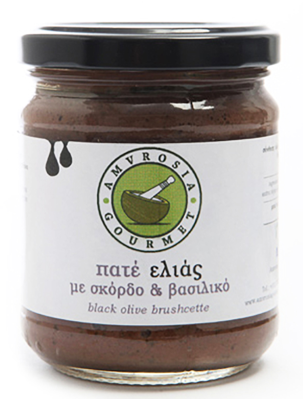 Pomazánka z kalamon oliv s bazalkou a česnekem 200g Amvrosia Gourmet