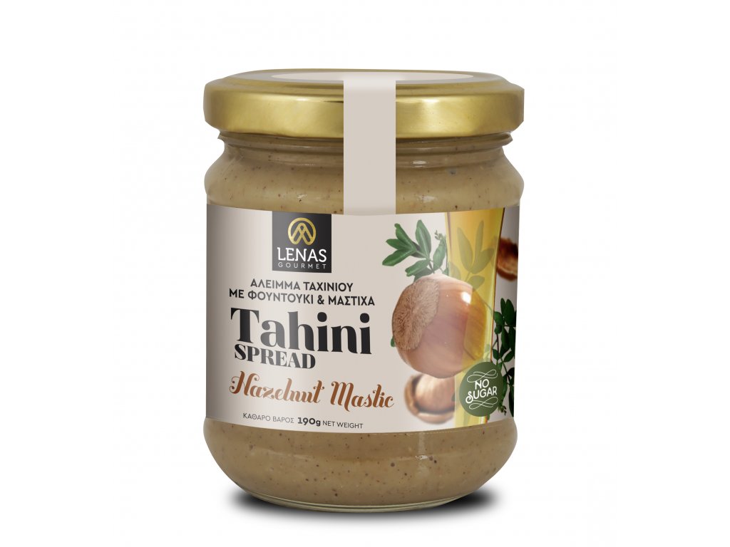 Pomazánka z tahini s lískovými oříšky a mastichou 190gr LENAS GOURMET