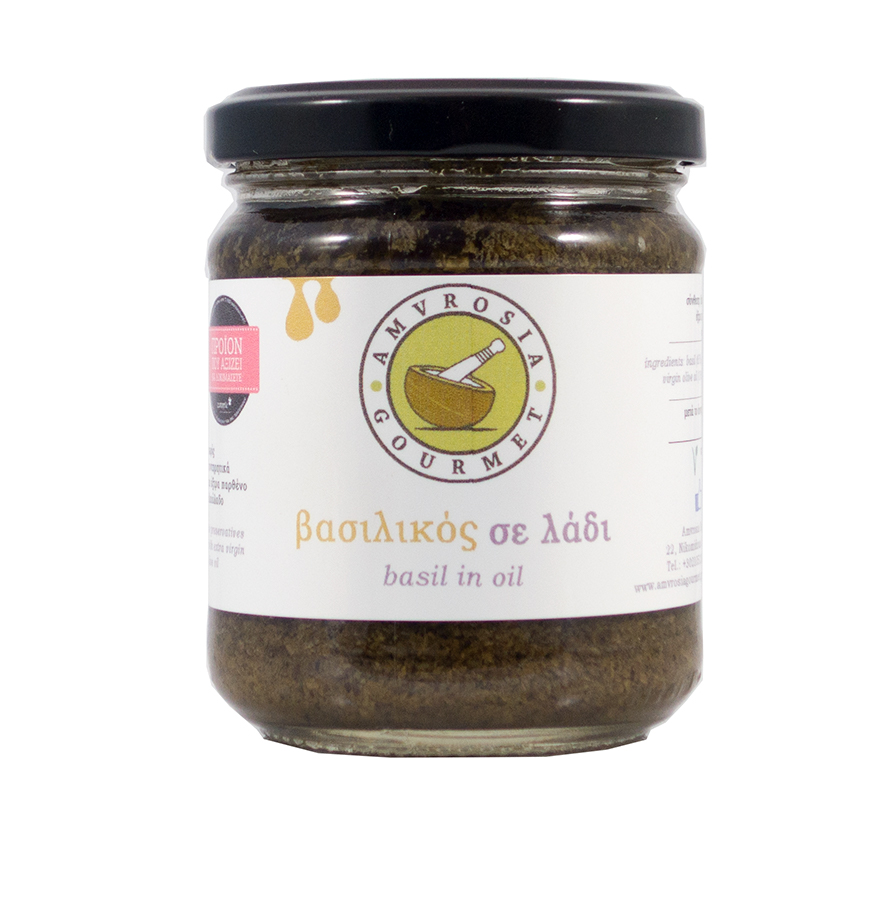 Bazalkové pesto v oleji 100g Amvrosia Gourmet