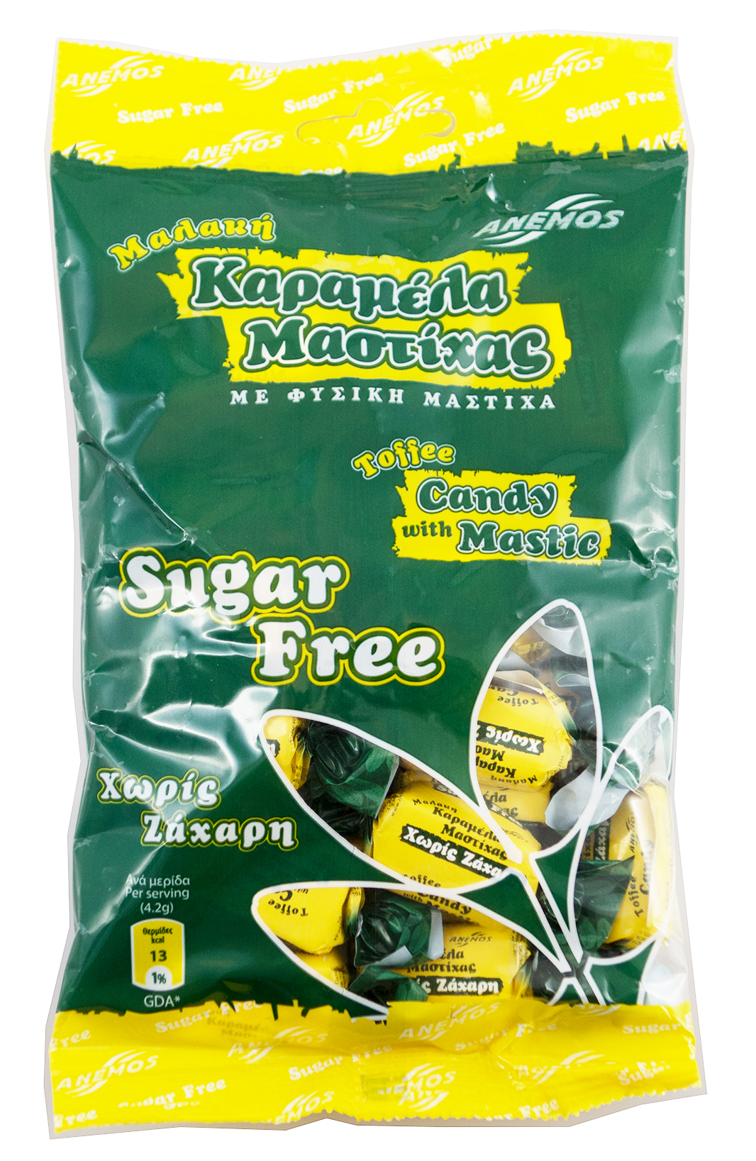 Karamelky s mastichou bez cukru 100g ANEMOS