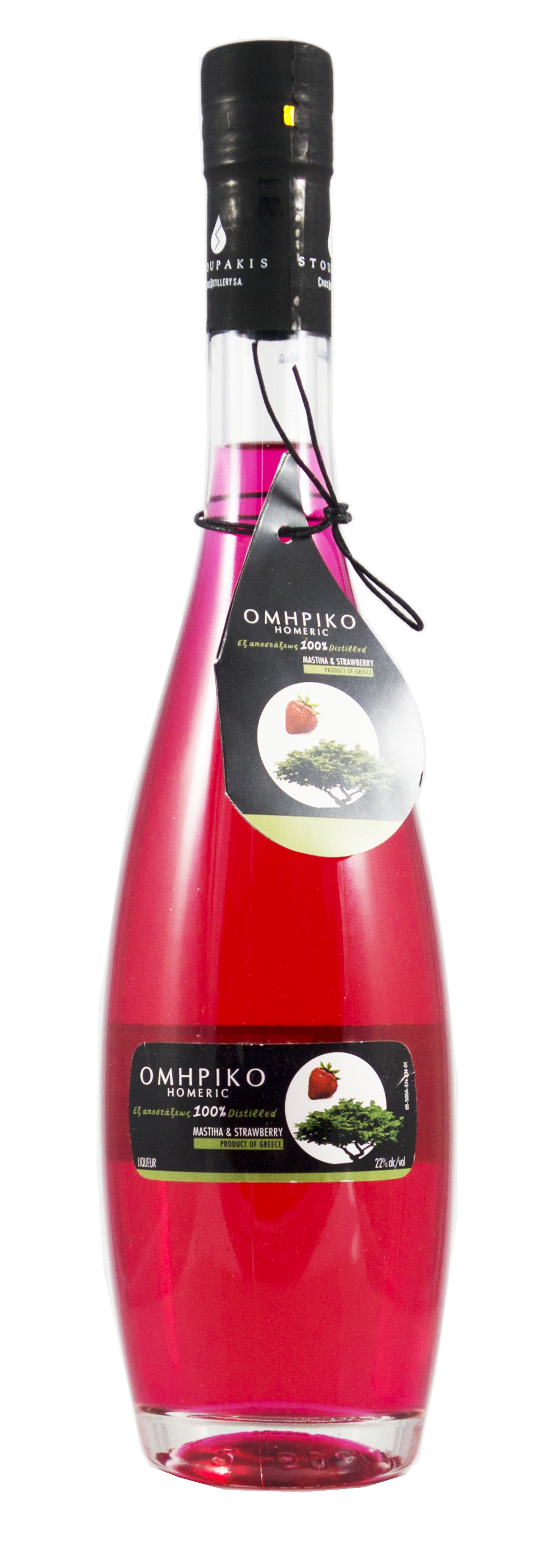 Mastichový likér s jahodami Homeric 22% 500ml STOUPAKIS
