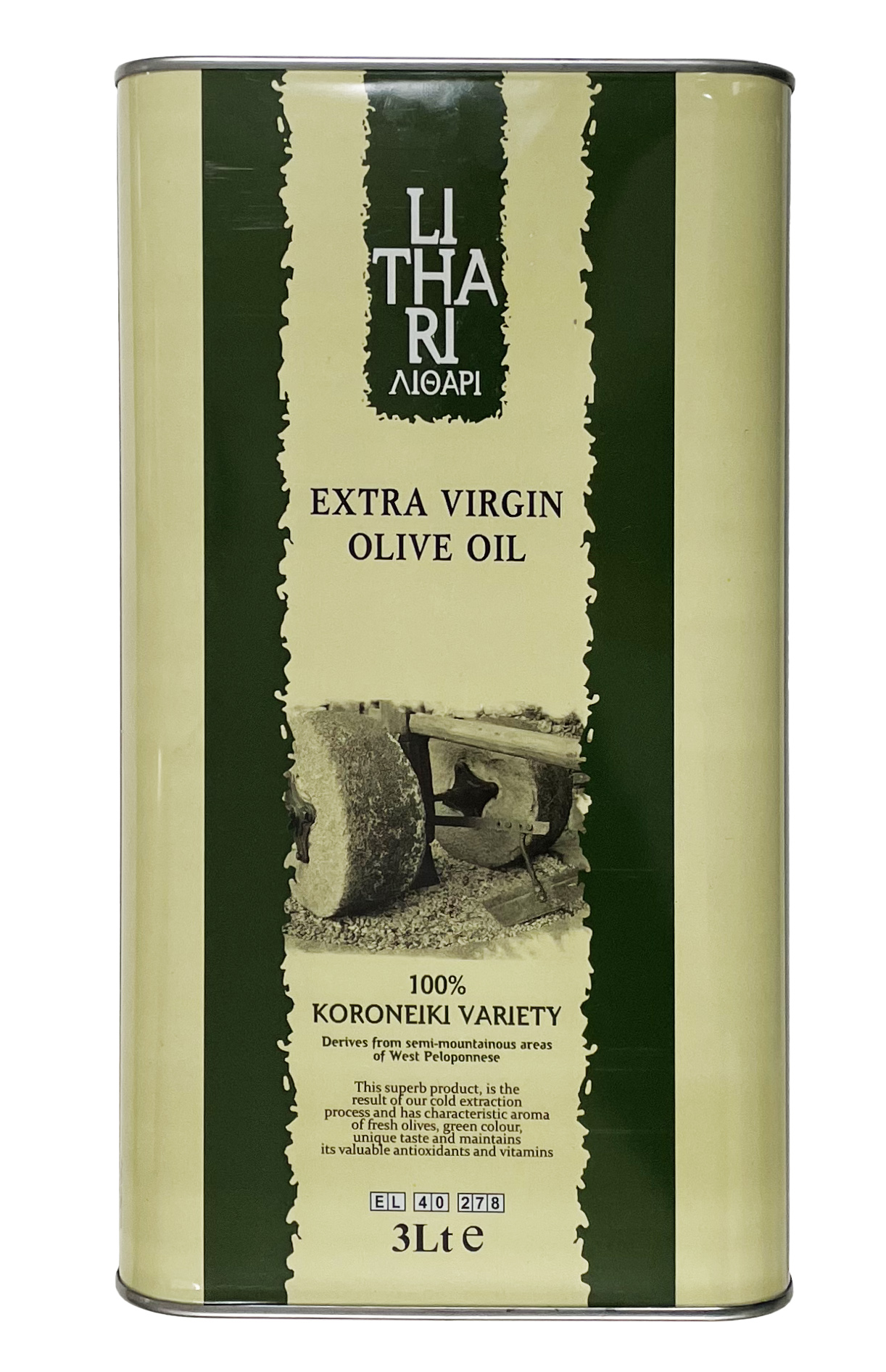 Extra panenský olivový olej LITHARI Velikost balení: 3l