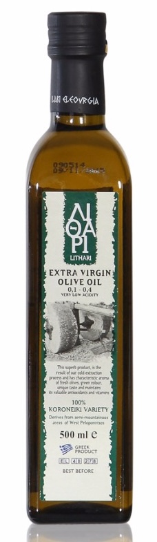 Extra panenský olivový olej LITHARI Velikost balení: 500 ml