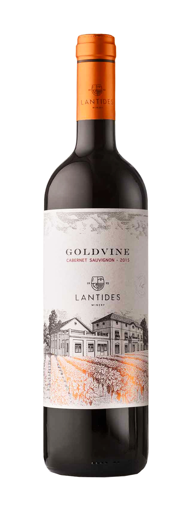 Červené suché víno GOLDVINE Cabernet Sauvignon 2020 LANTIDES 750 ml