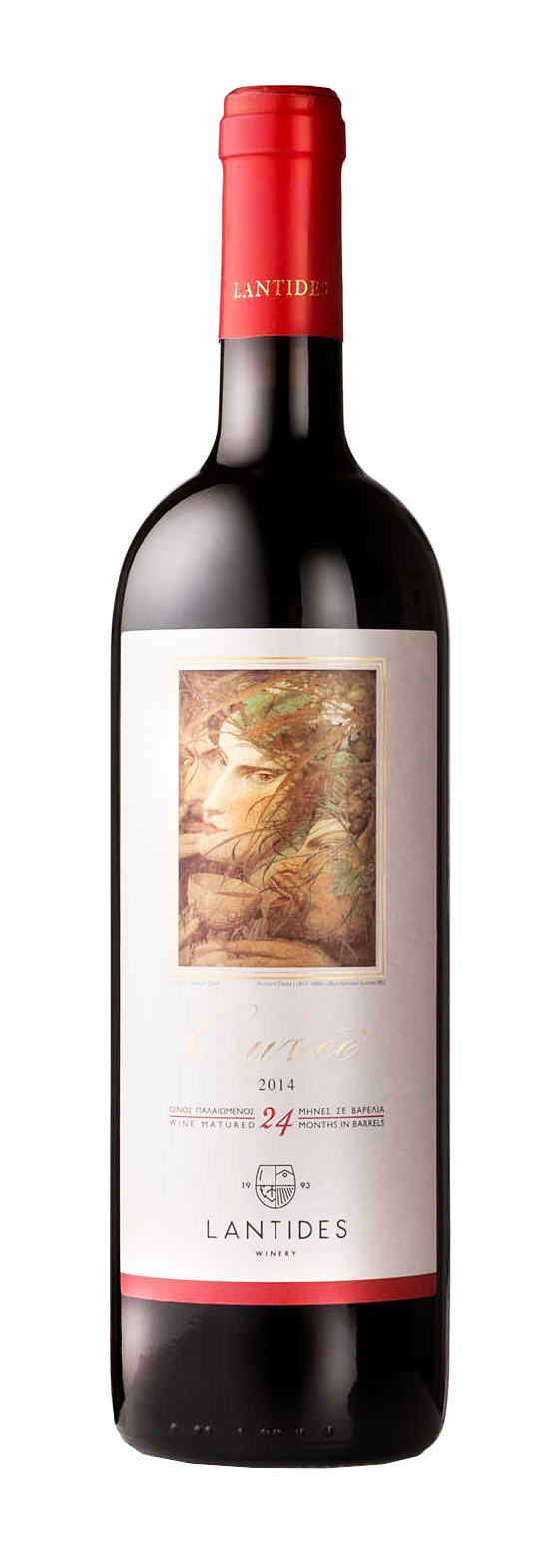 Červené suché víno CUVEE Cabernet Sauvignon & Merlot & Agiorgitiko 2017 LANTIDES 750 ml