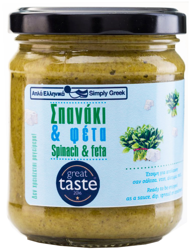 Pomazánka ze špenátu s fetou 200g Simply Greek
