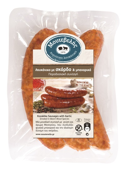 Klobásky Kozakika s česnekem a bylinkami 360g MOUTEVELIS