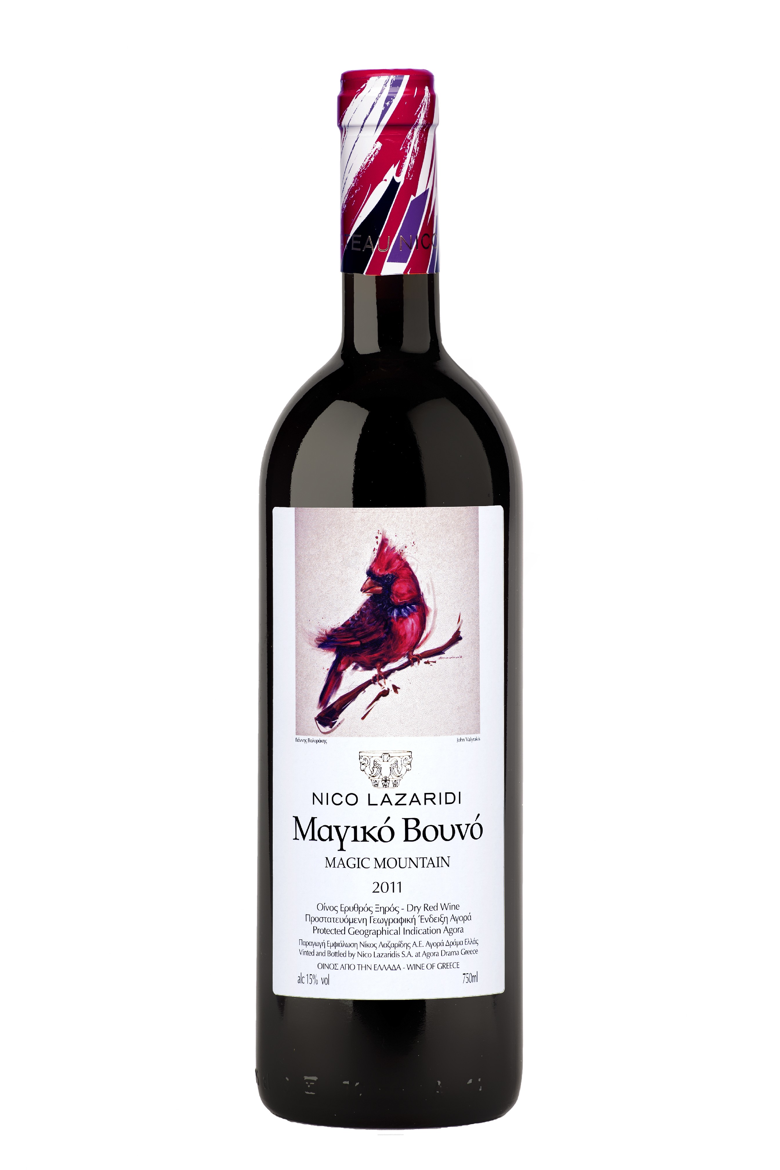 Červené suché víno MAGIC MOUNTAIN NICO LAZARIDI 750ml ročník: 2011
