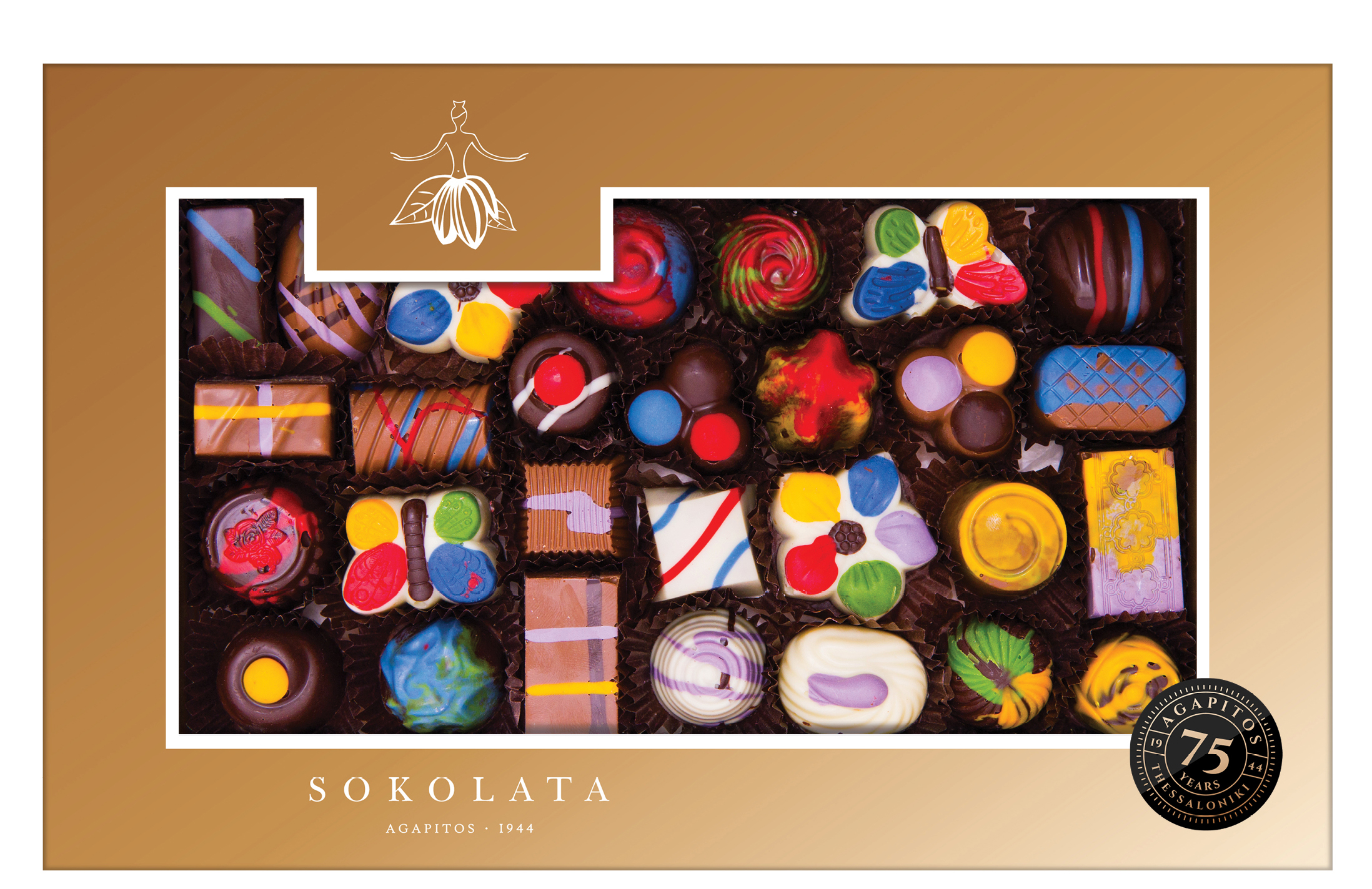 Čokoládové pralinky ART 420g SOKOLATA AGAPITOS