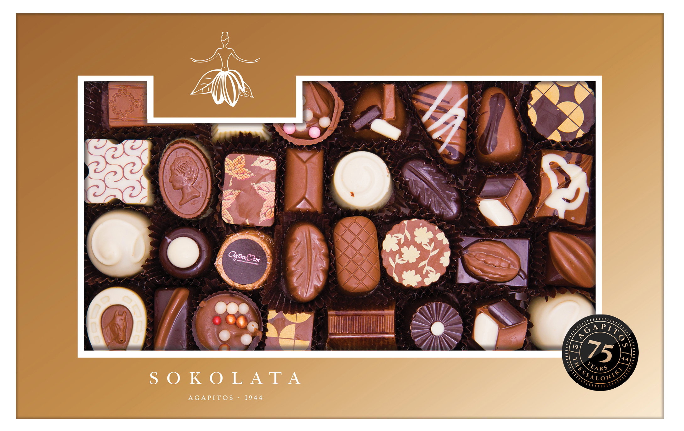 Čokoládové pralinky CLASSIC 420gr SOKOLATA AGAPITOS