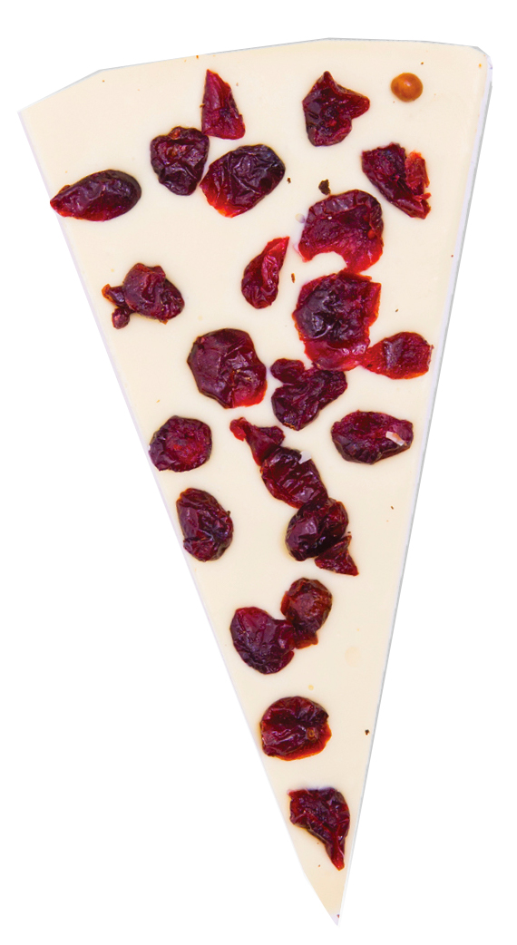 Čokoládová pizza 60g SOKOLATA AGAPITOS příchuť: S brusinkami (bílá)