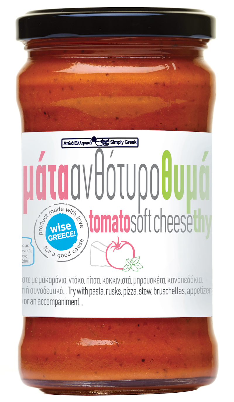 Omáčka z řeckých rajčátek a sýru Anthotyro s tymiánem 280gr Simply Greek