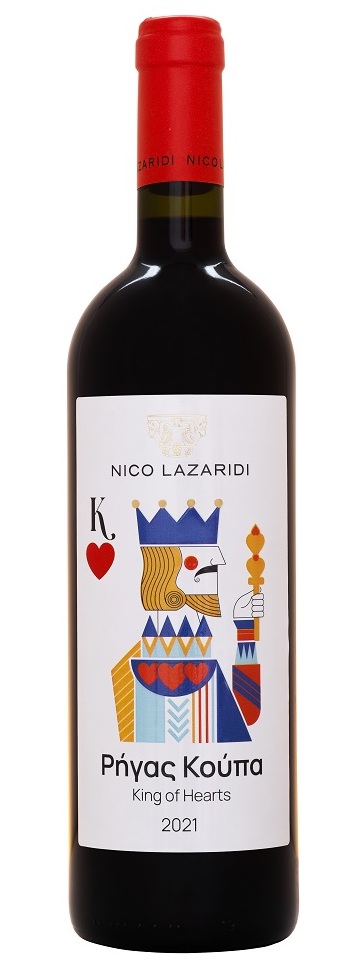 Červené suché víno KING OF HEARTS 2021 NICO LAZARIDI 750ml