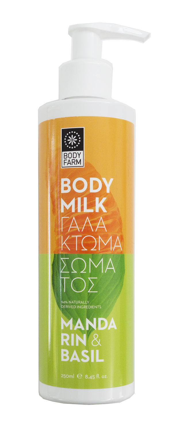 Tělové mléko MANDARINKA A BAZALKA 250ml BODYFARM