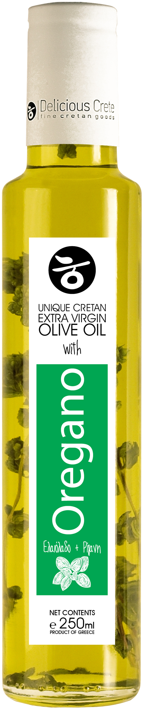 Extra panenský olivový olej s oreganem 250ml PREMIUM CRETE