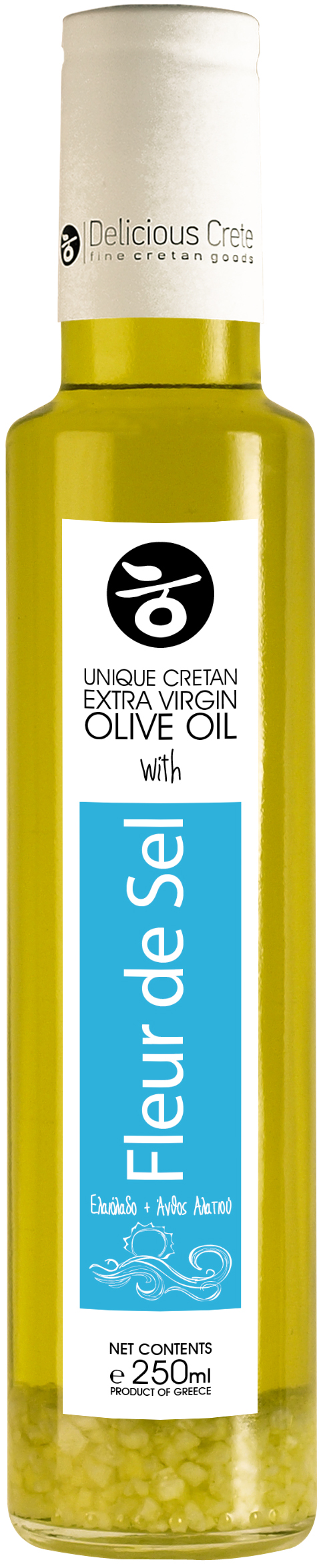 Extra panenský olivový olej s květy mořské soli 250ml PREMIUM CRETE