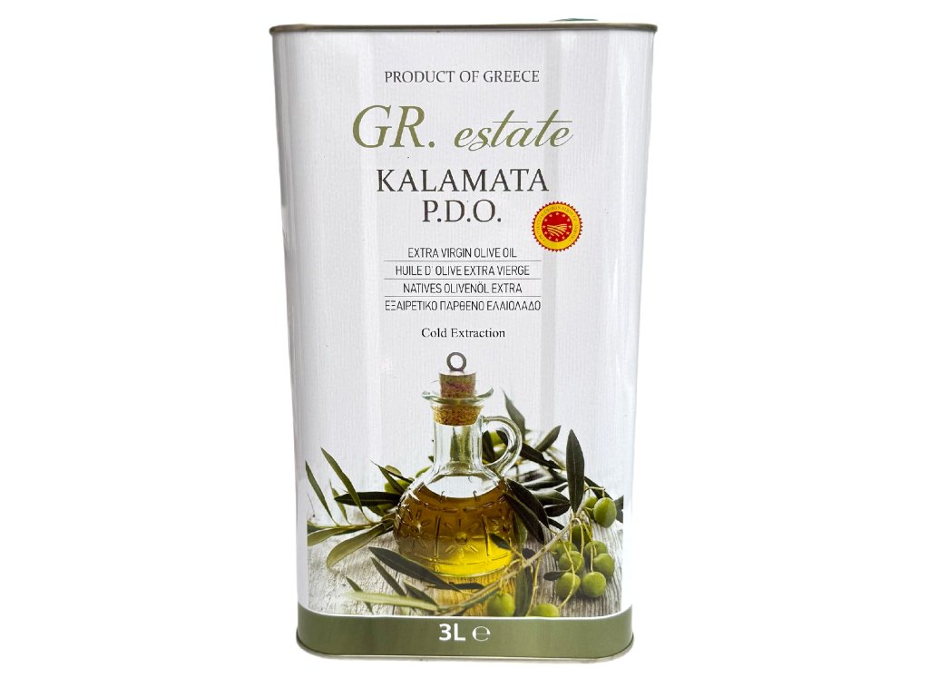 Extra panenský olivový olej Kalamata P.D.O. GR ESTATE Velikost balení: 3l