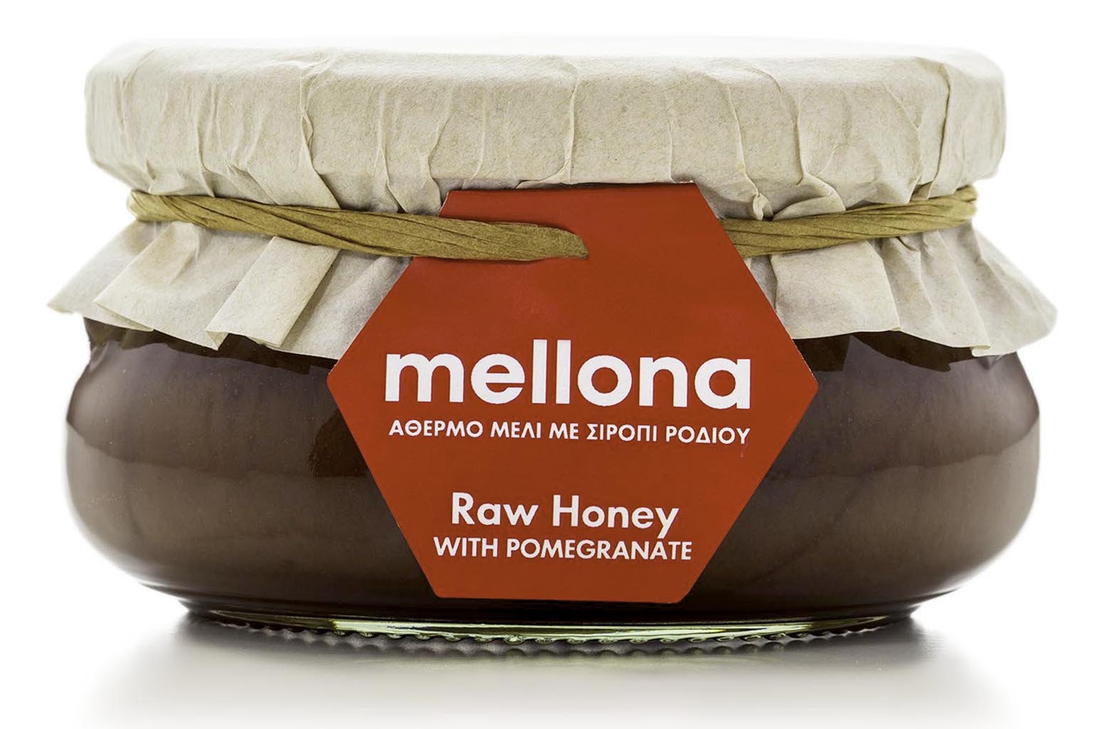 Raw med s granátovým jablkem 230 g MELLONA