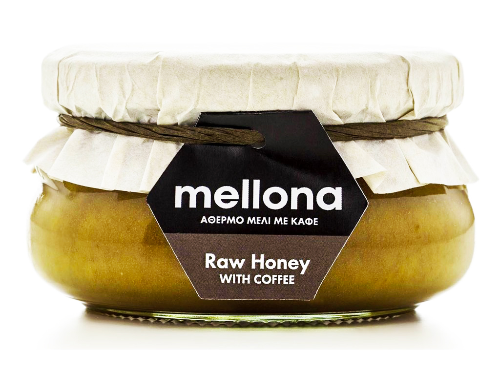 Raw med s kávou arabica 230g MELLONA