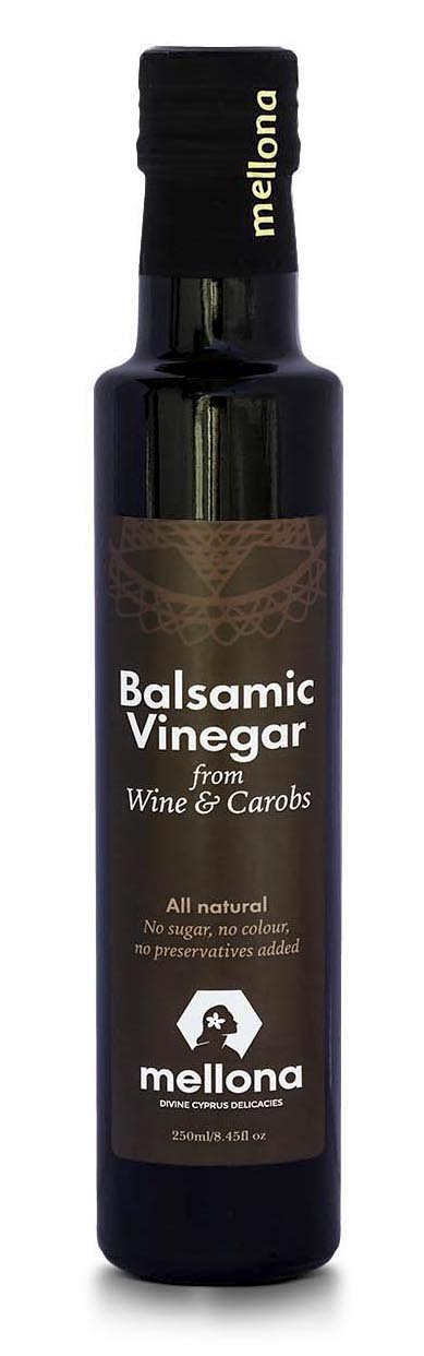 Balsamický vinný ocet s karobovým sirupem z Kypru 250ml MELLONA