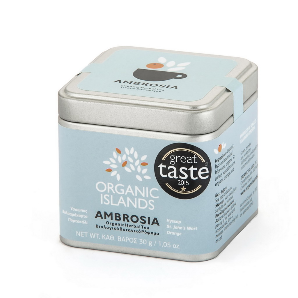 BIO bylinkový čaj AMBROSIA z Naxosu 30g ORGANIC ISLANDS
