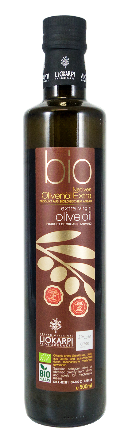BIO Extra panenský olivový olej 500ml Liokarpi Protogerakis