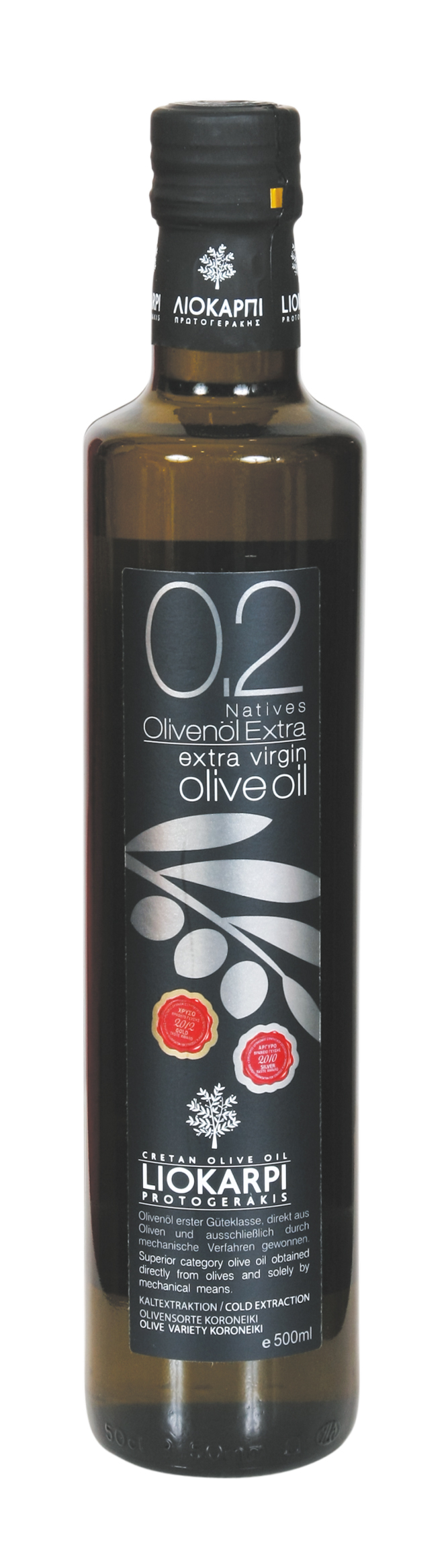 Extra panenský olivový olej kyselost 0,2% - 500ml Liokarpi Protogerakis