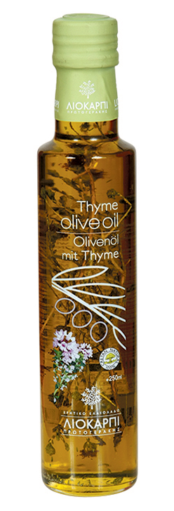 Extra panenský olivový olej s tymiánem 250ml Liokarpi Protogerakis