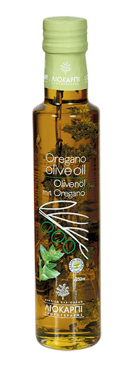 Extra panenský olivový olej s oreganem 250ml Liokarpi Protogerakis