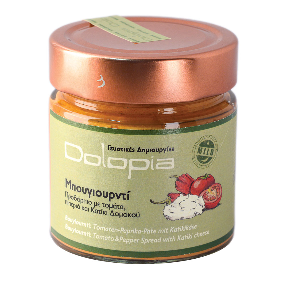 Bougiourdi rajčatovo-papriková omáčka se sýrem Katiki 250g DOLOPIA
