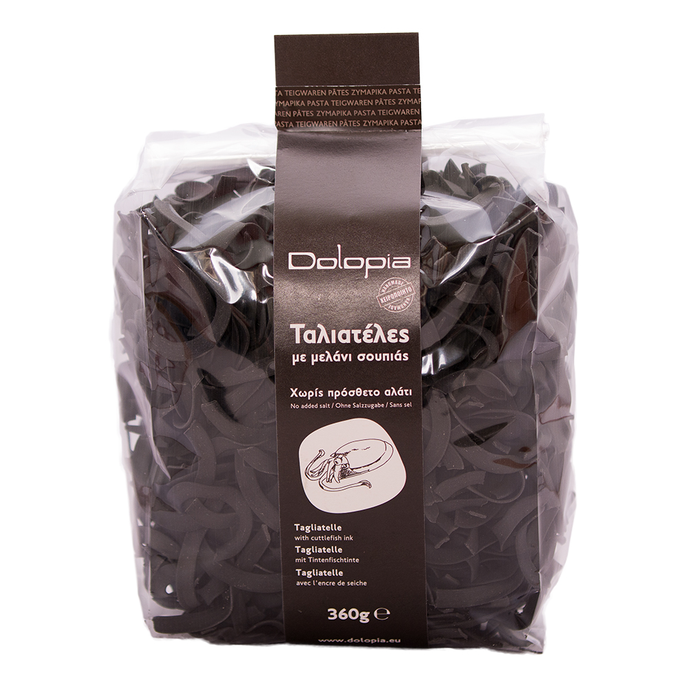 Tagliatelle s inkoustem ze sépie 360g DOLOPIA