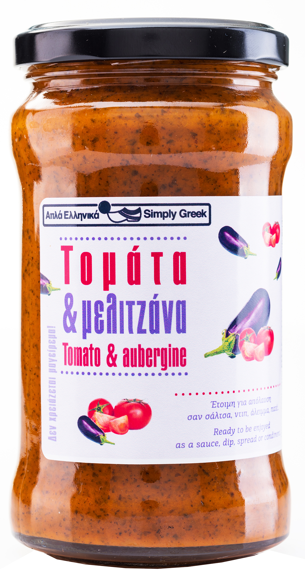 Omáčka z řeckých rajčátek a lilků 280g Simply Greek