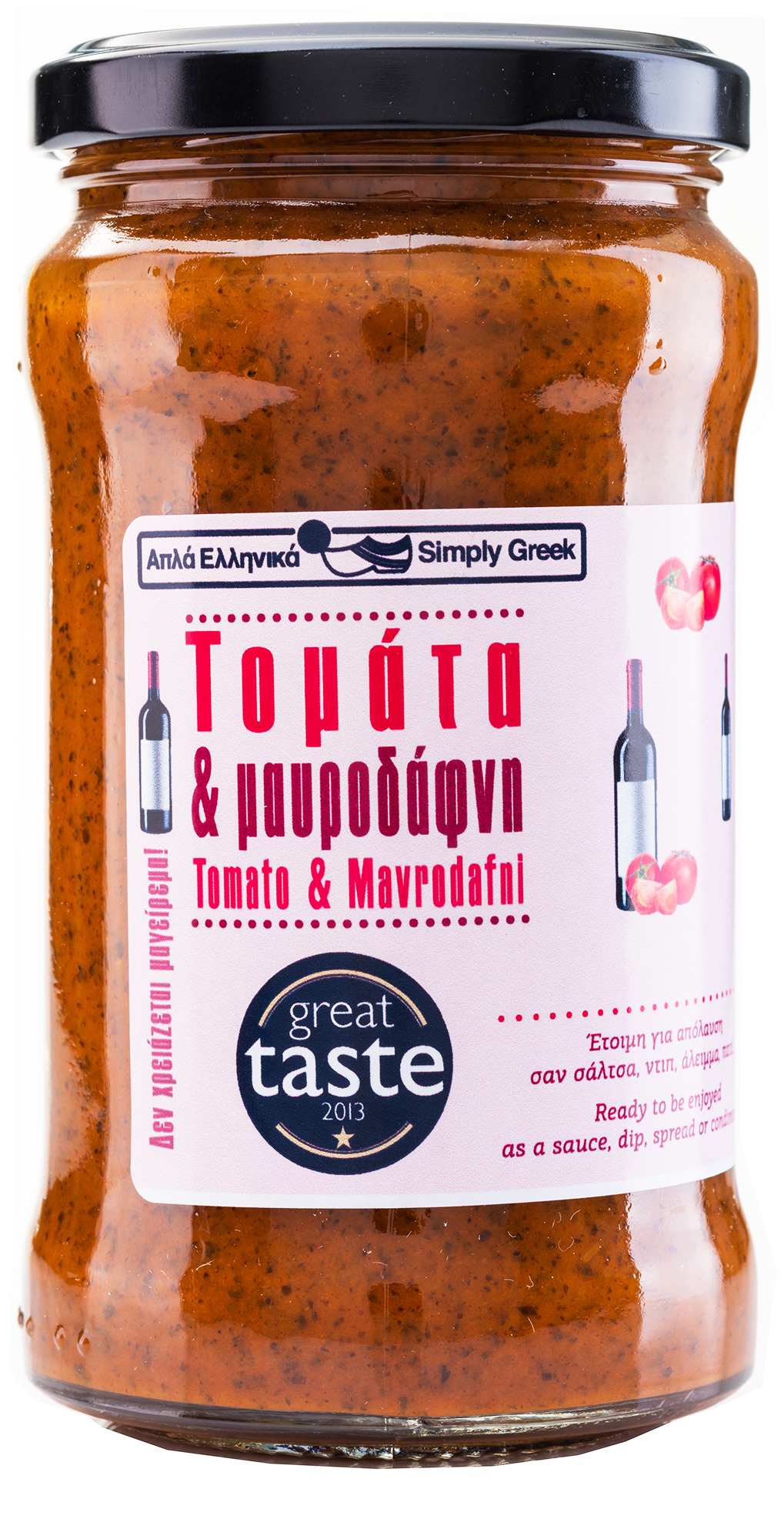 Omáčka z řeckých rajčátek se sladkým vínem Mavrodafni 280g Simply Greek