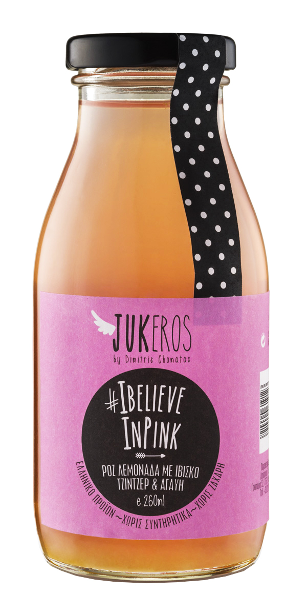 Domácí zázvorová limonáda s ibiškem bez cukru 250ml JUKEROS