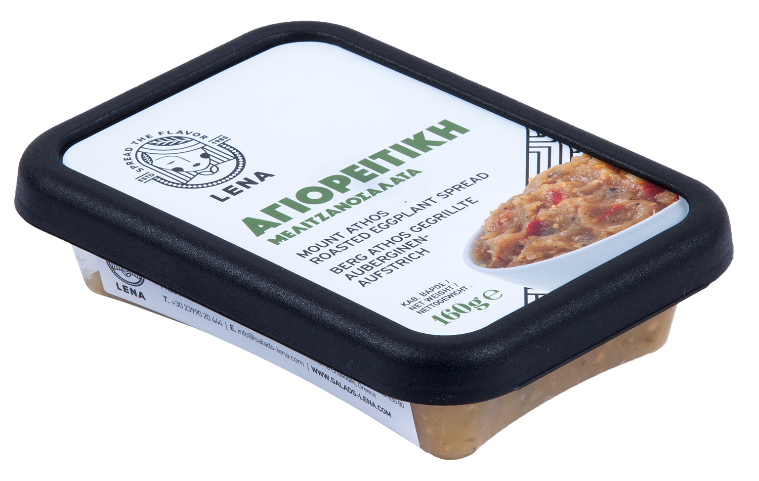 Lilková pomazánka podle receptu z hory Atos 160g LENA SALADS